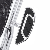 Custom Chrome Passenger Footboards Floorboards w/ Brackets Chrome Gloss Black Fit For Harley Touring 93-up